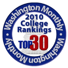 The University of Scranton is among the leading service-oriented colleges in the nation according to a ranking published in the 2011 September/October issue of Washington Monthly.